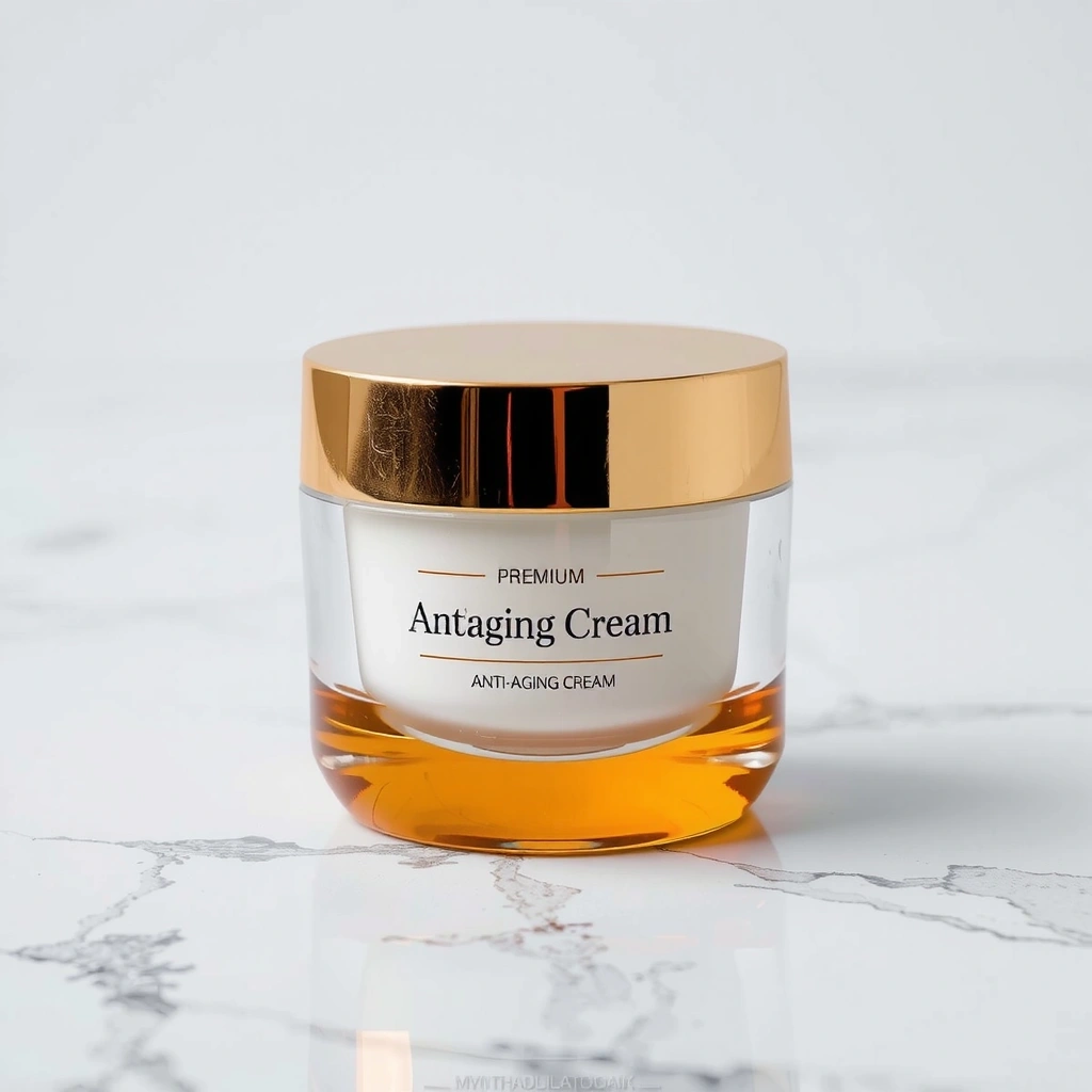 Anti-aging cream jar